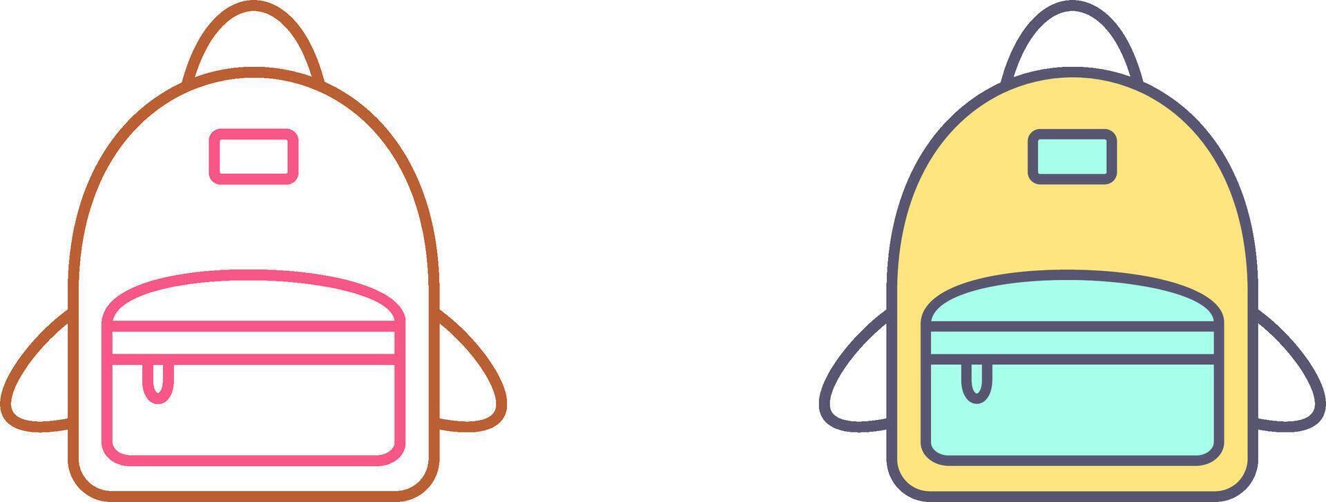 Bag Pack Icon Design vector