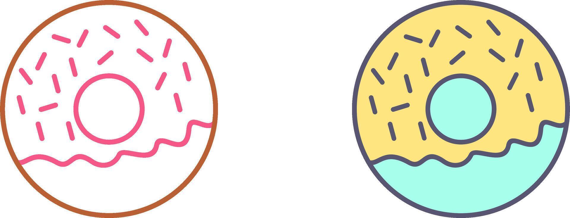 Doughnut Icon Design vector