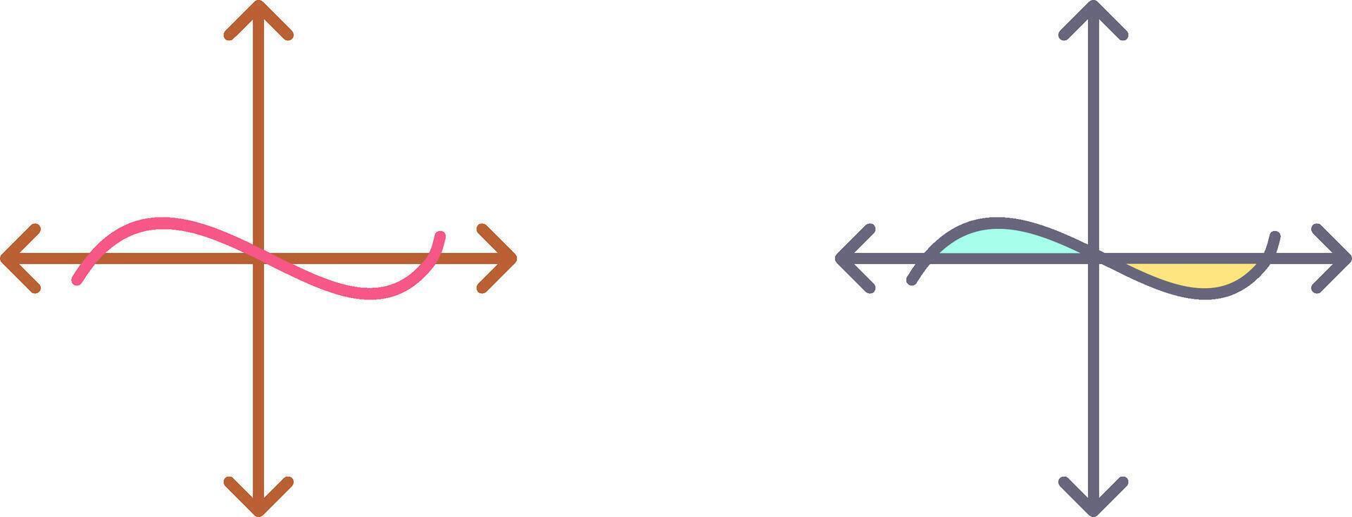 Unique Graph Icon Design vector