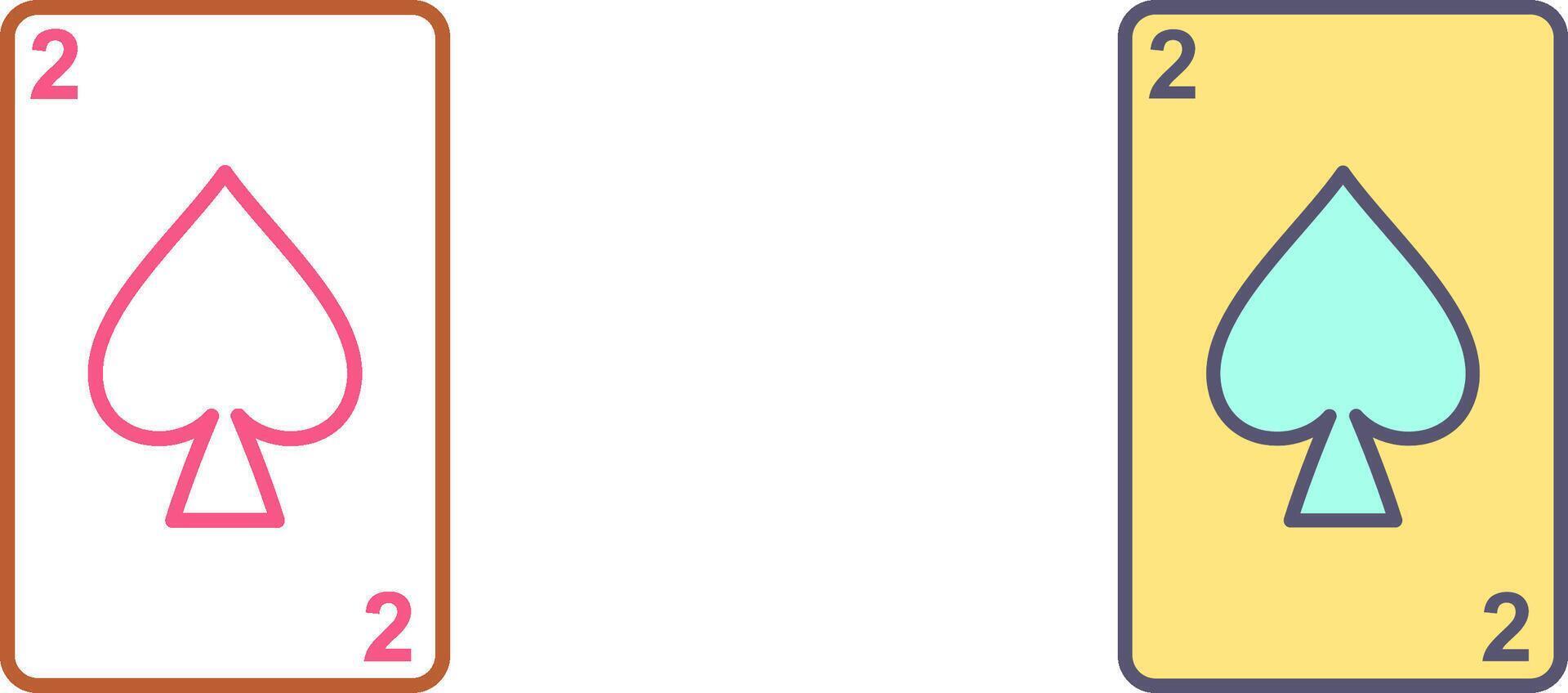 Spades Card Icon Design vector