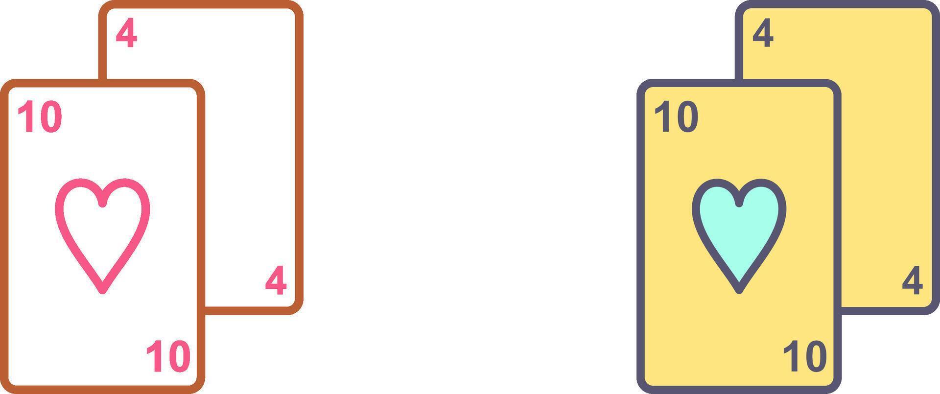 Playing Cards Icon Design vector