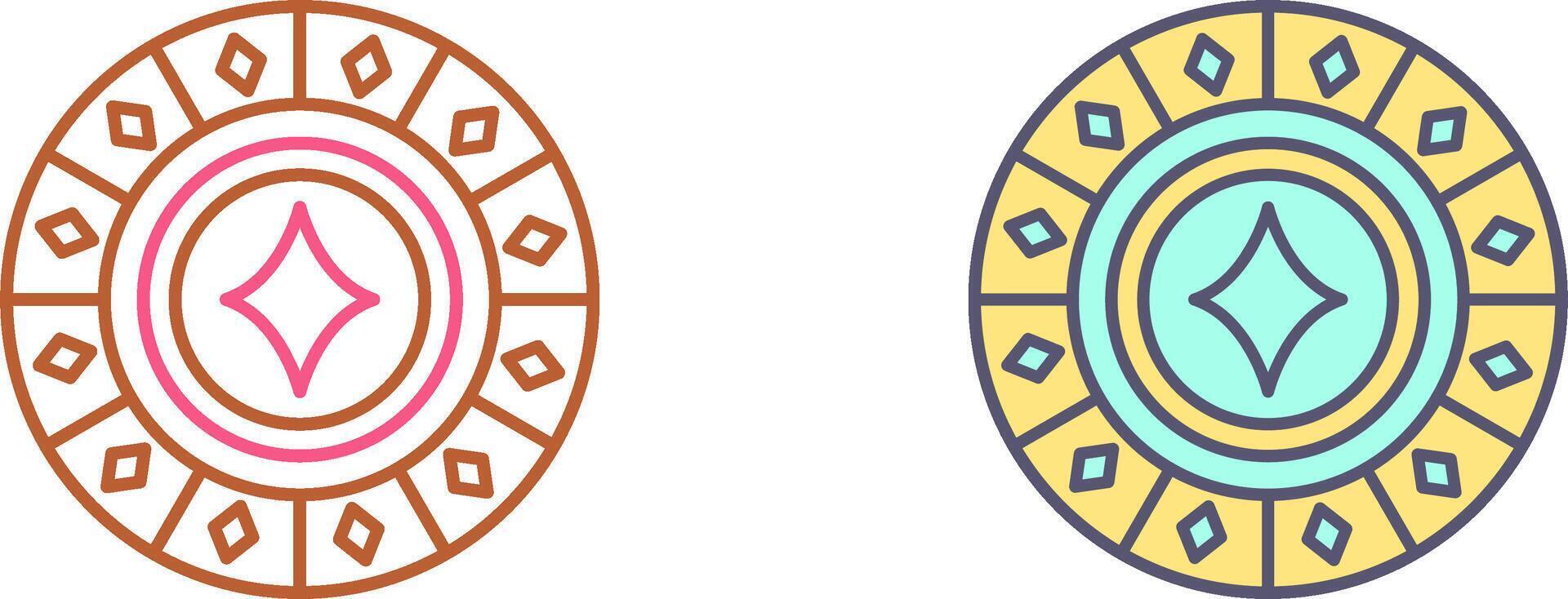 Diamond Chip Icon Design vector