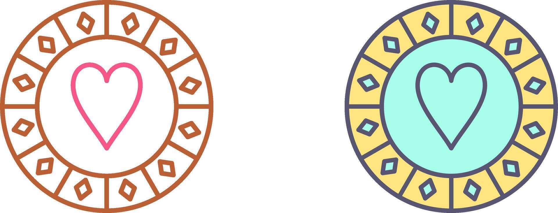 Casino Chips Icon Design vector