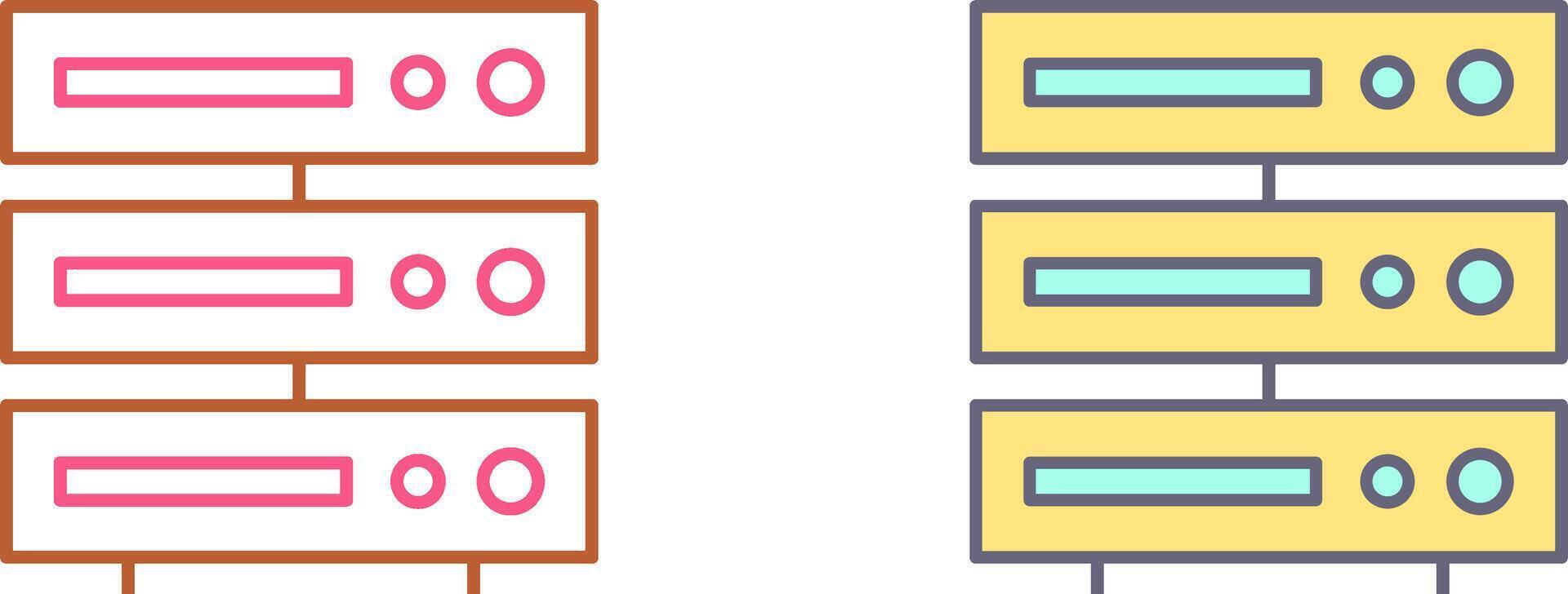 Unique Server Icon Design vector