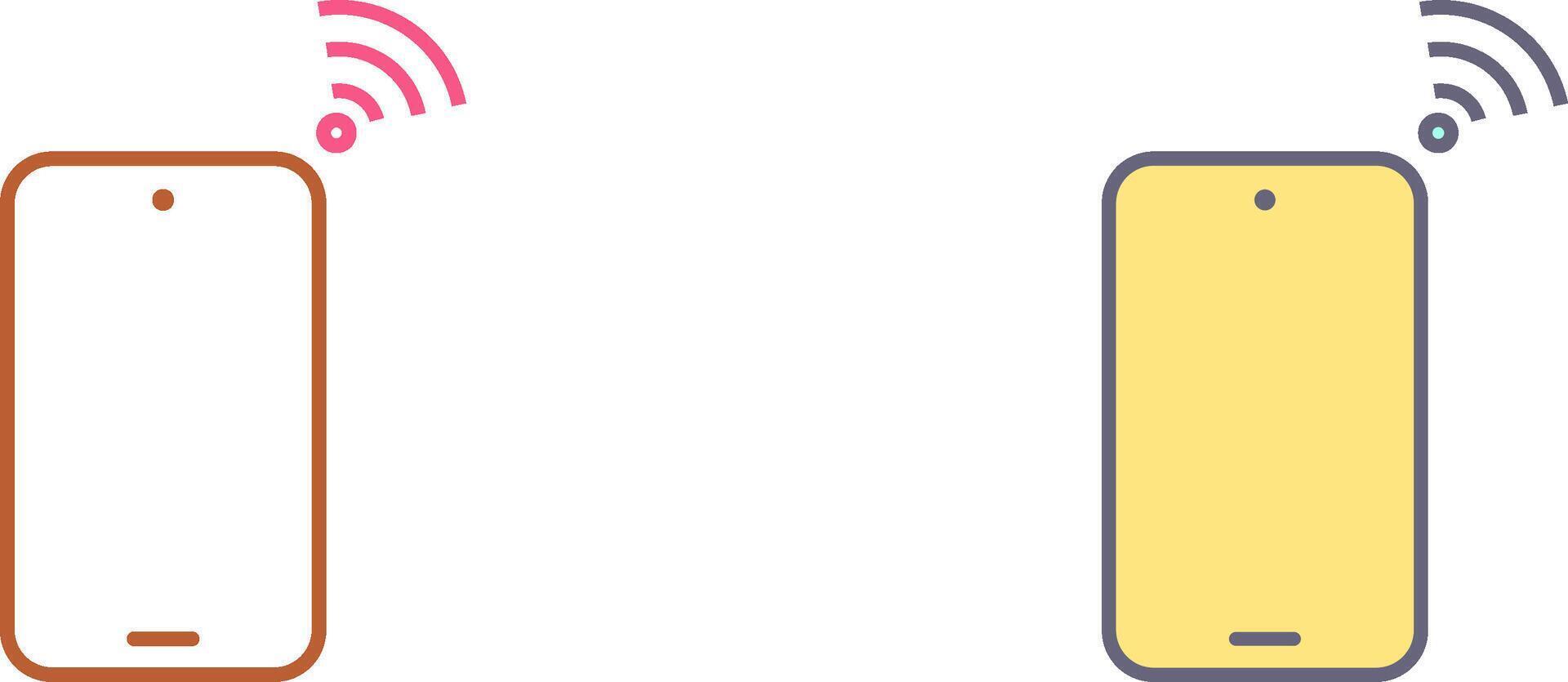 Unique Connected Device Icon Design vector
