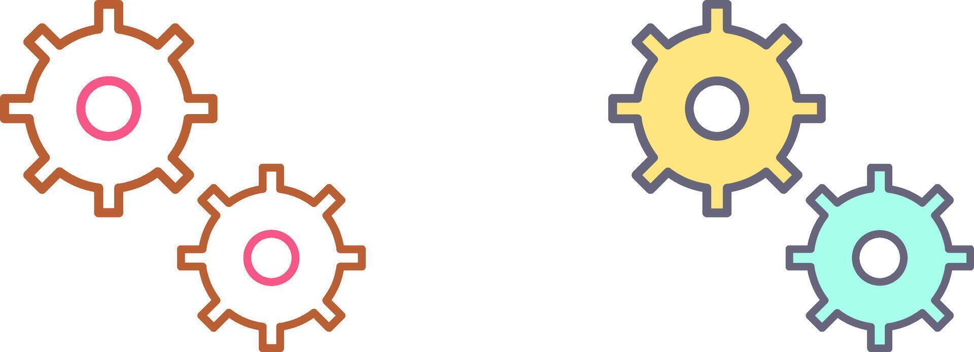 Unique Configurations Icon Design vector