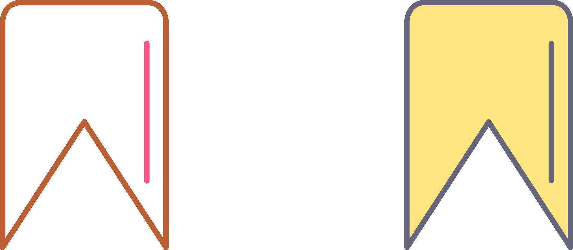 Unique Bookmark Icon Design vector
