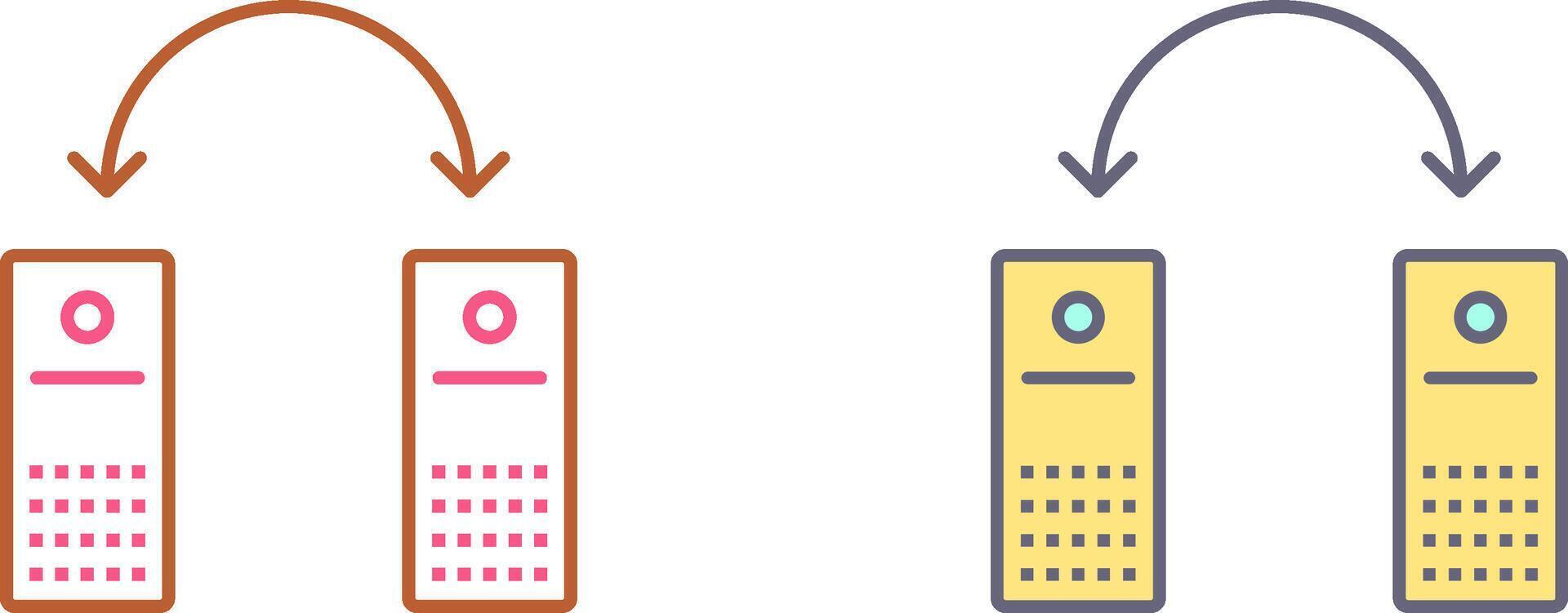 Unique Connected Systems Icon Design vector