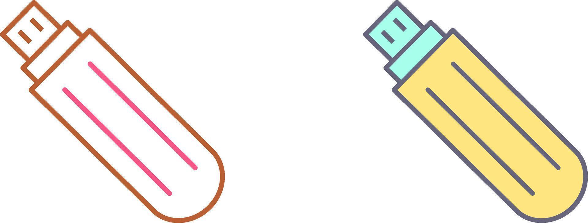 Unique USB Drive Icon Design vector