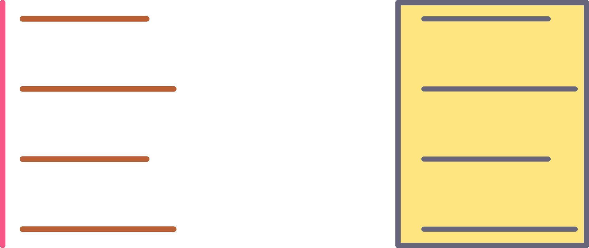 Unique Left Align Icon Design vector