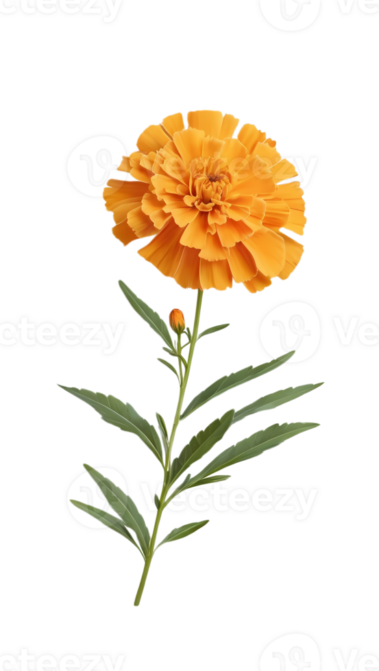 orange flower on transparent background png
