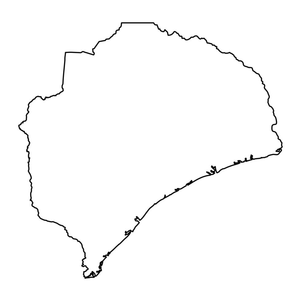 Zambezia Province map, administrative division of Mozambique. illustration. vector