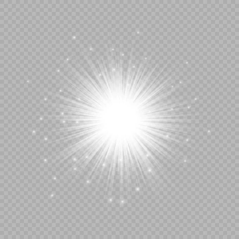 Light effect of lens flares vector
