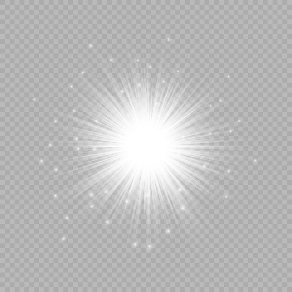 Light effect of lens flares vector