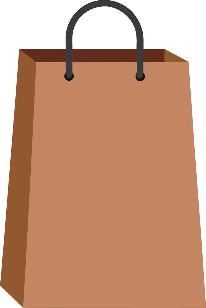 paper shopping bag isolated illustration design vector