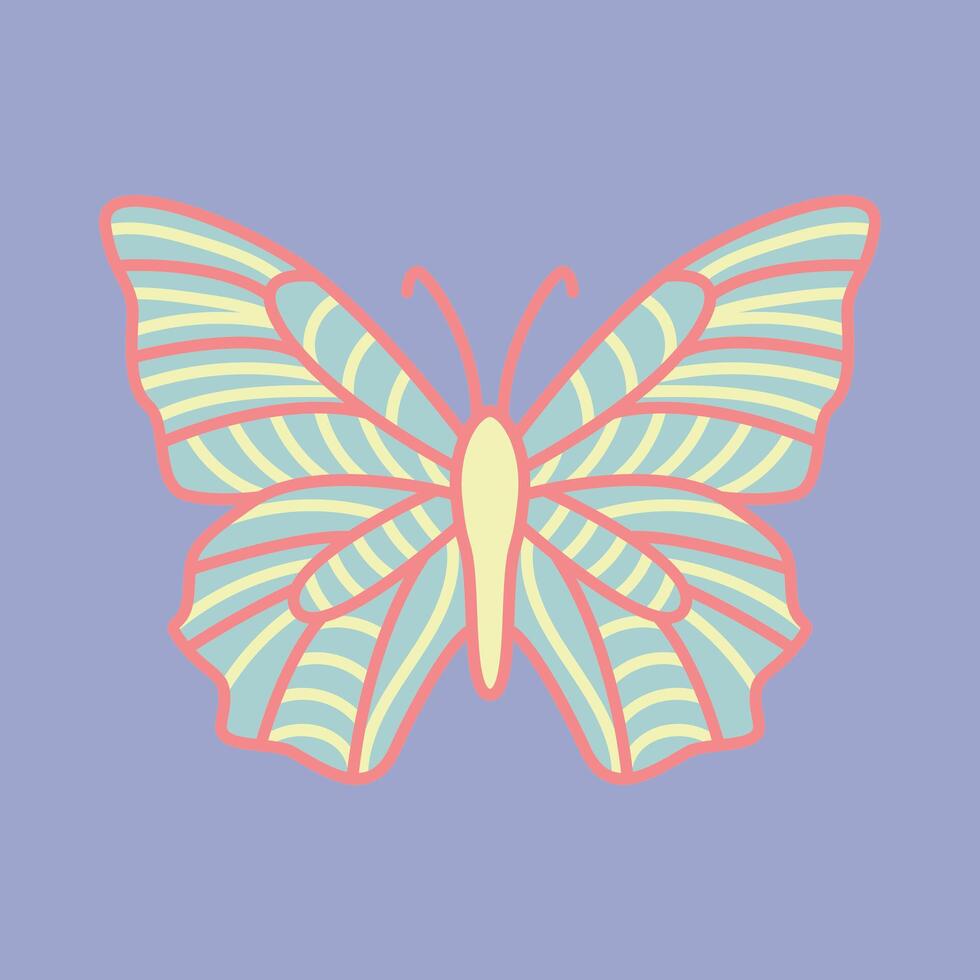 Layered Papercut Butterflies vector