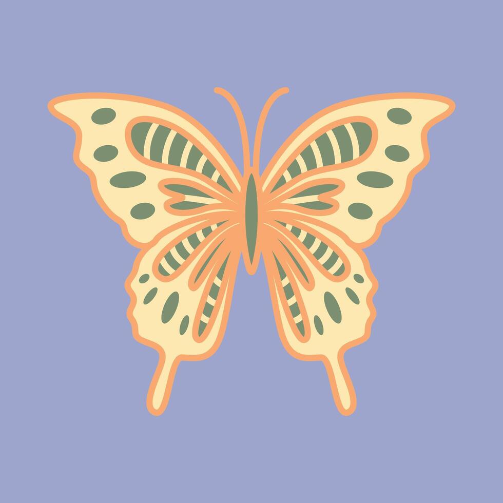 Layered Papercut Butterflies vector