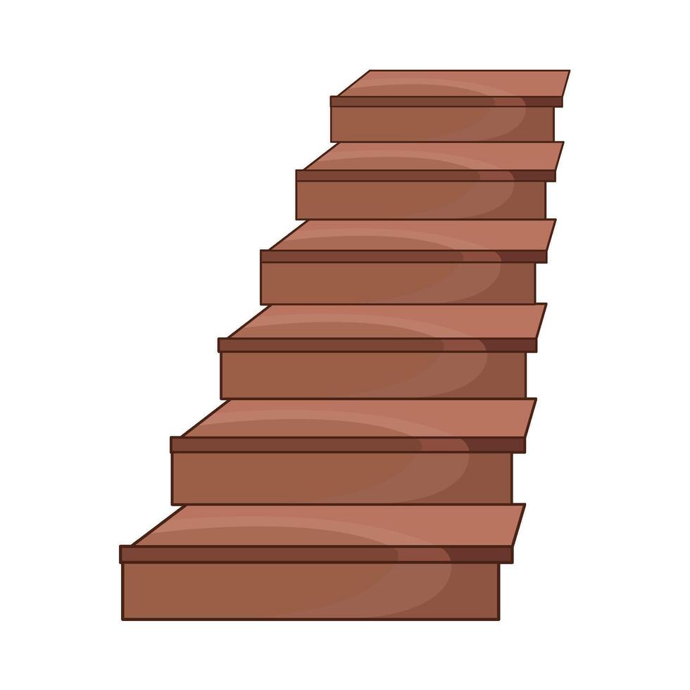 ilustración de escalera vector