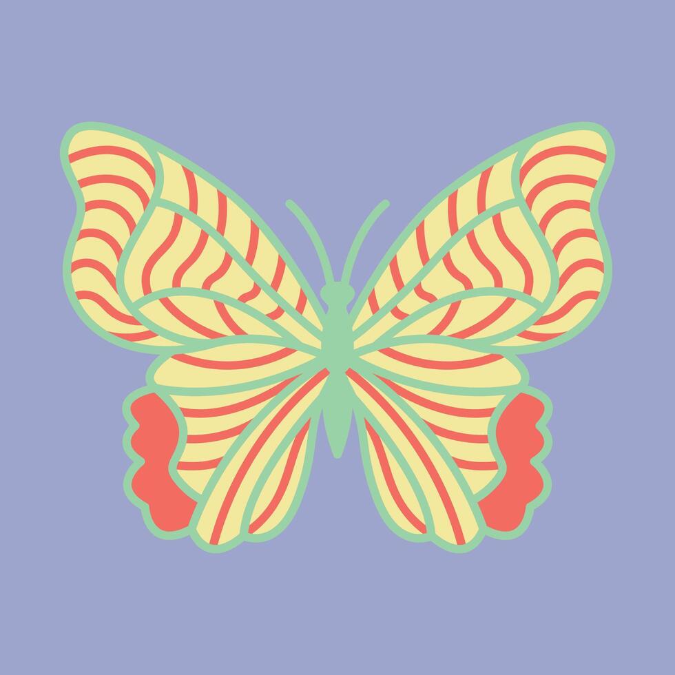 Layered Papercut Butterflies vector