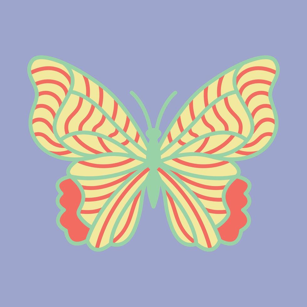 Layered Papercut Butterflies vector