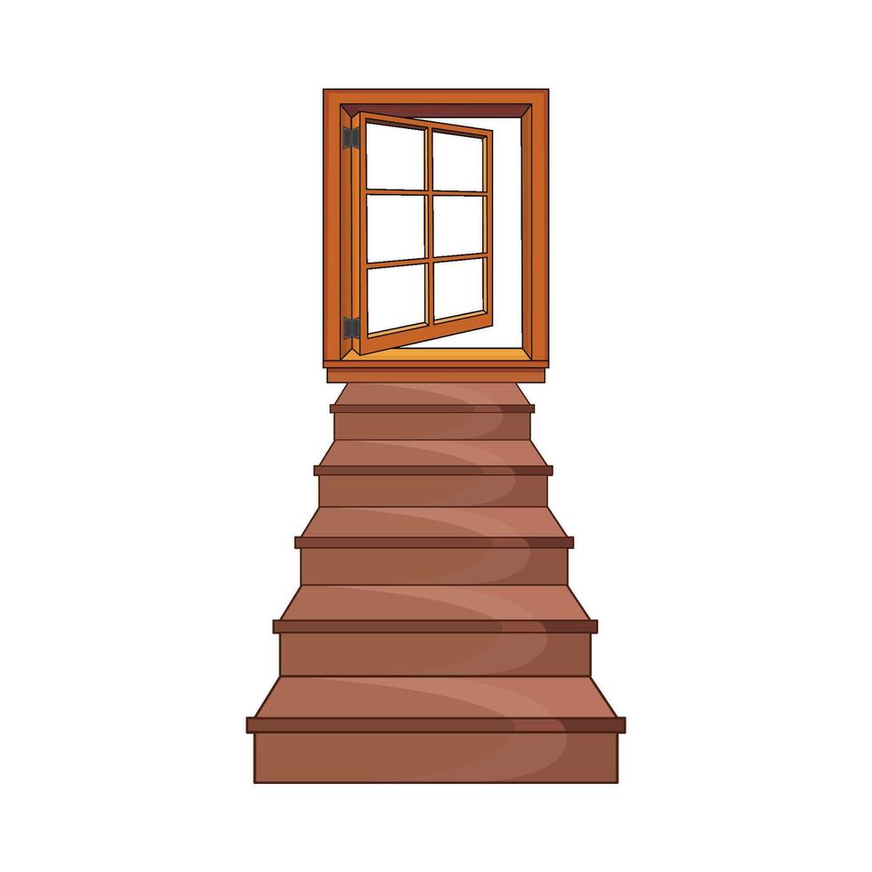 ilustración de escalera vector