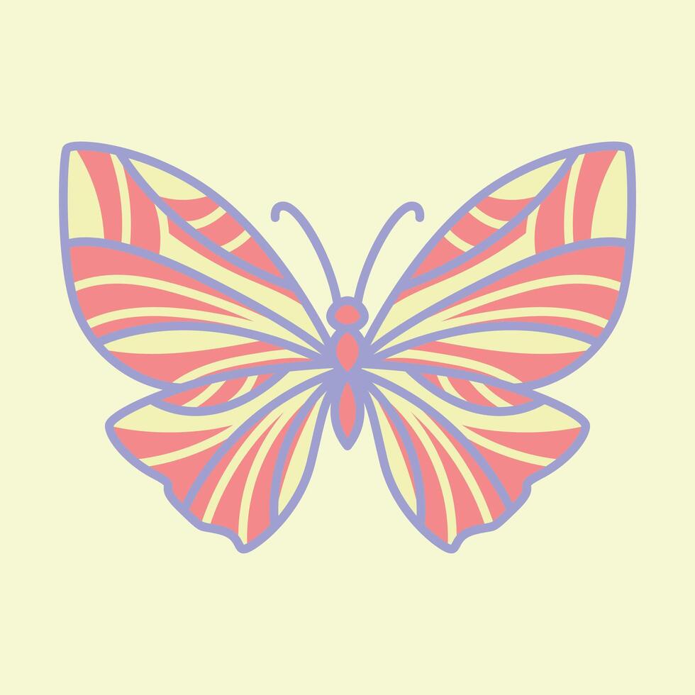 Layered Papercut Butterflies vector