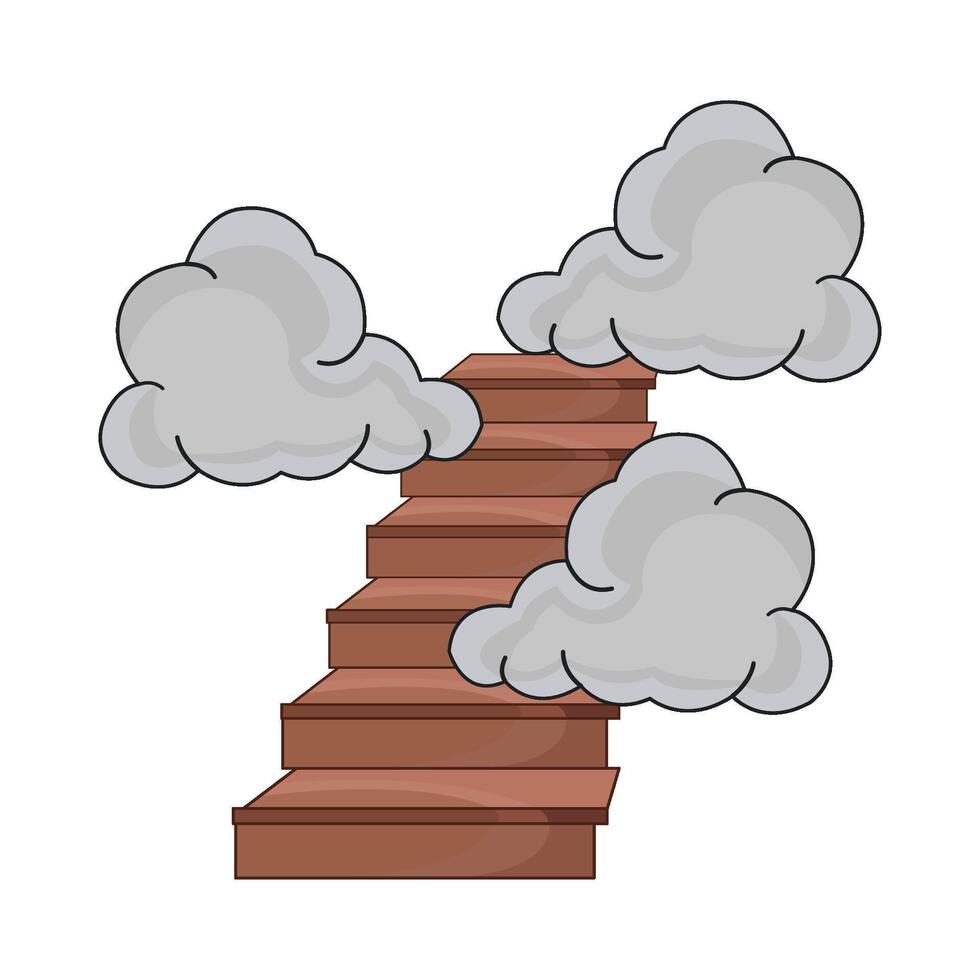 illustration of staircase vector