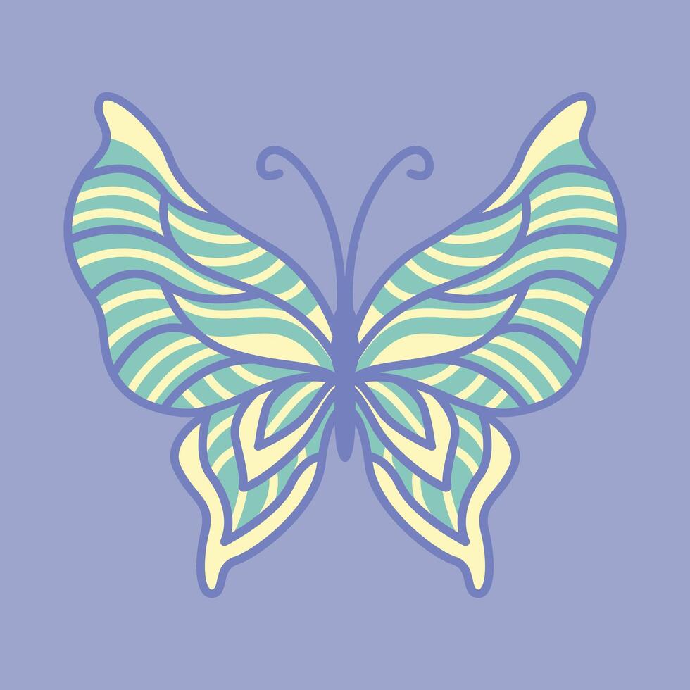 Layered Papercut Butterflies vector