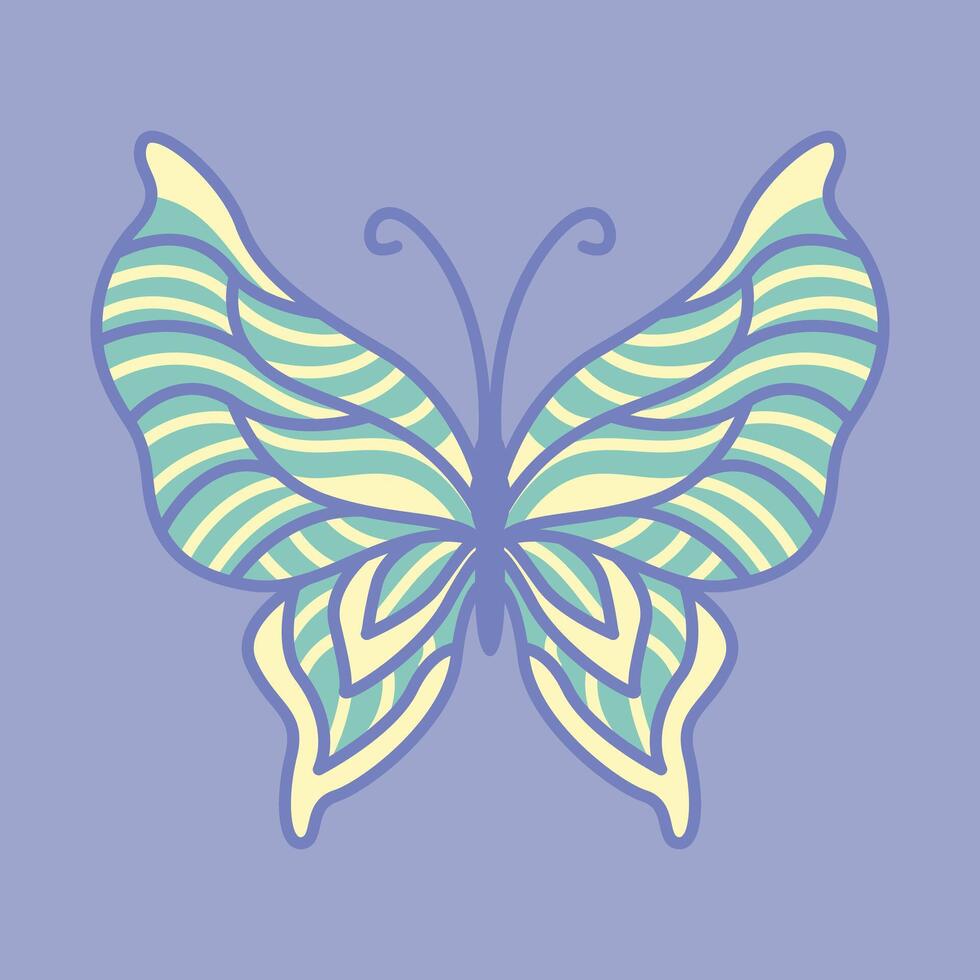 Layered Papercut Butterflies vector