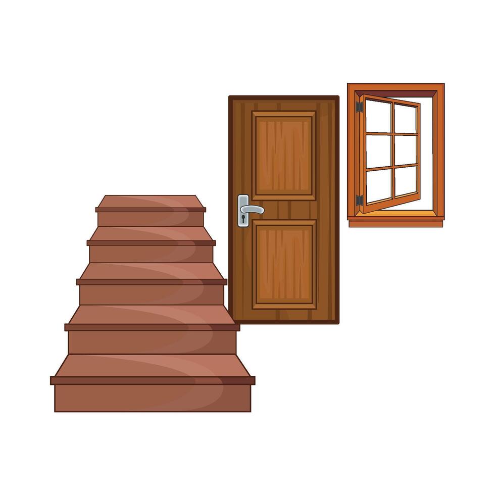 ilustración de escalera vector