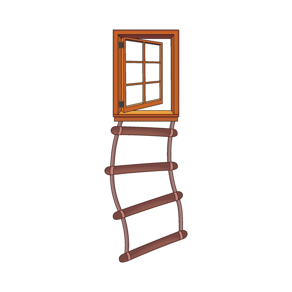 illustration of rope ladder vector
