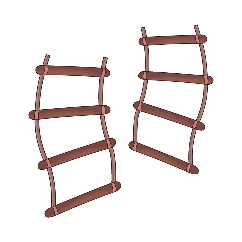 illustration of rope ladder vector