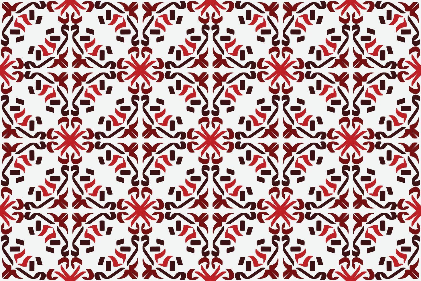 vintage seamless pattern with red and white color vector