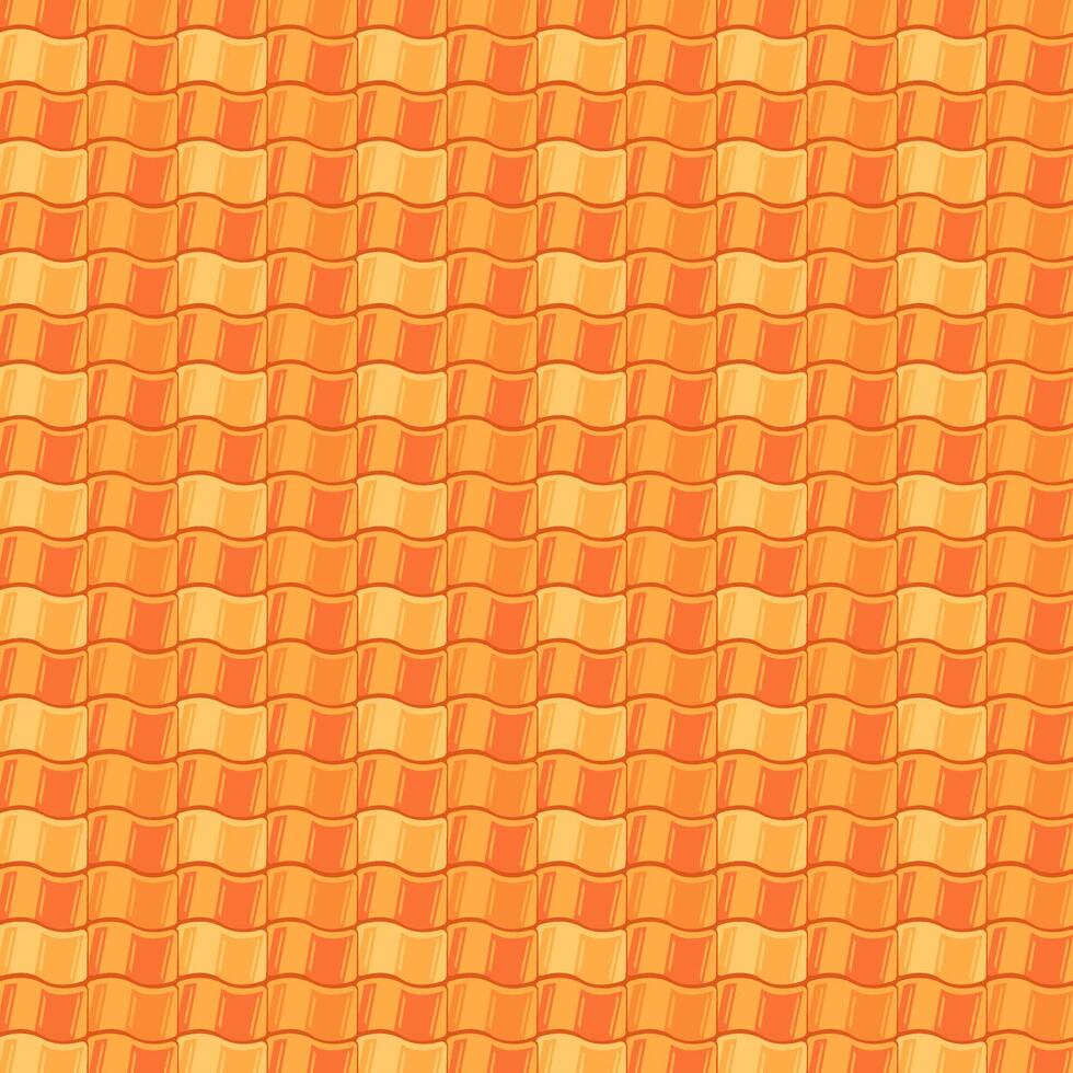 Roof tile textures, materials. Roof profile sheets for house or home roof. vector
