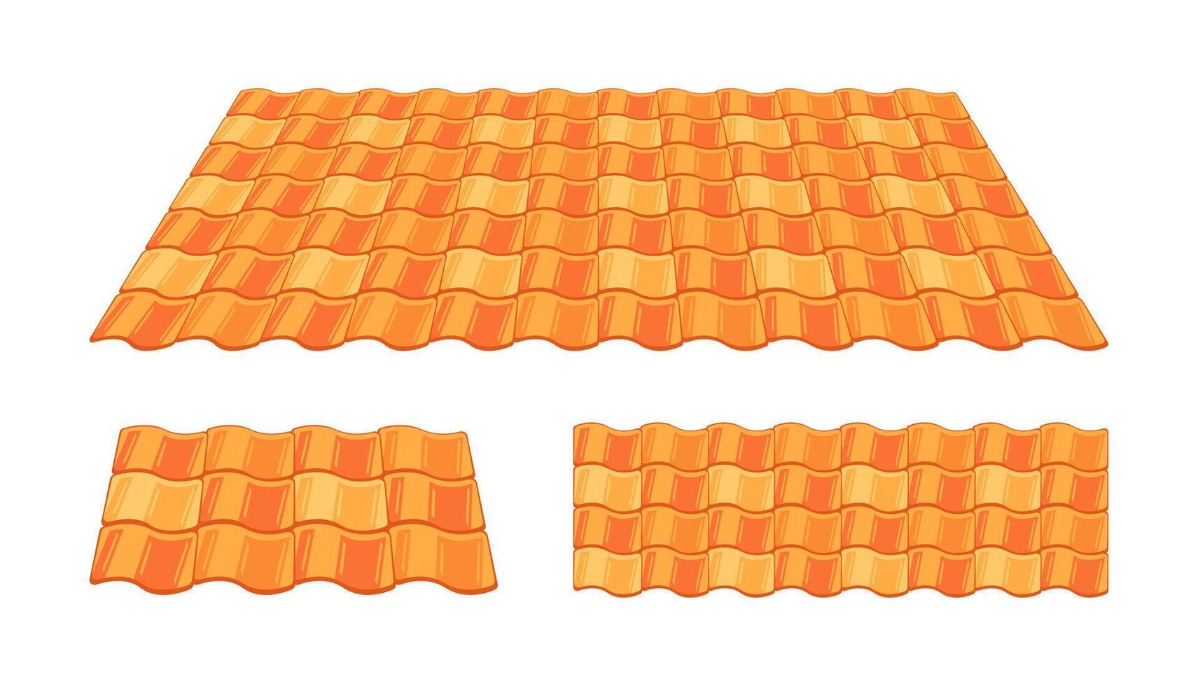 techo loseta texturas, materiales techo perfil hojas para casa o hogar techo. vector