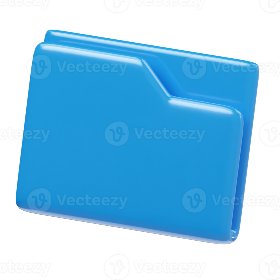 Folder icon 3d render illustration png