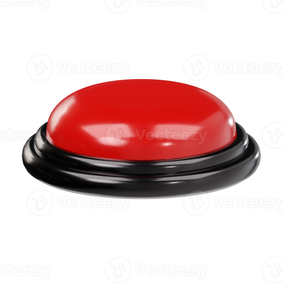 Button icon 3d render illustration png