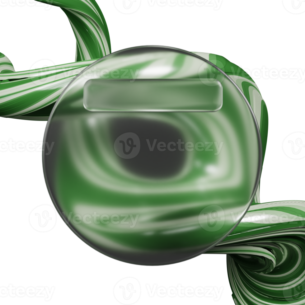 3d rendering of glassmorphism design with abstract root shapes png