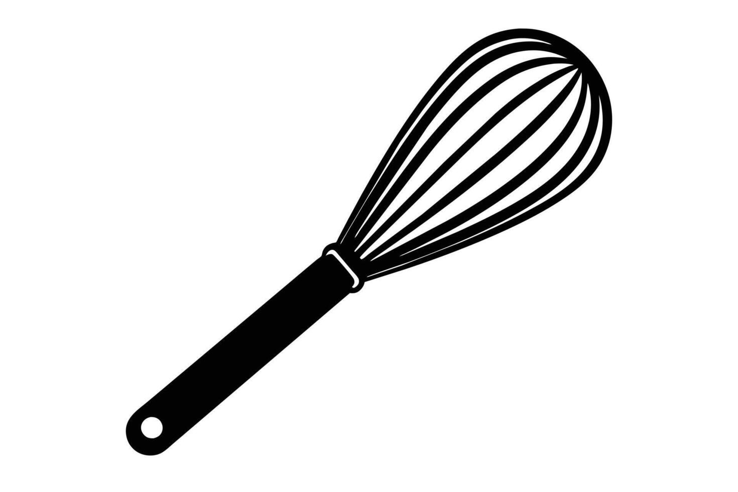 Black Kitchen whisk icon design vector