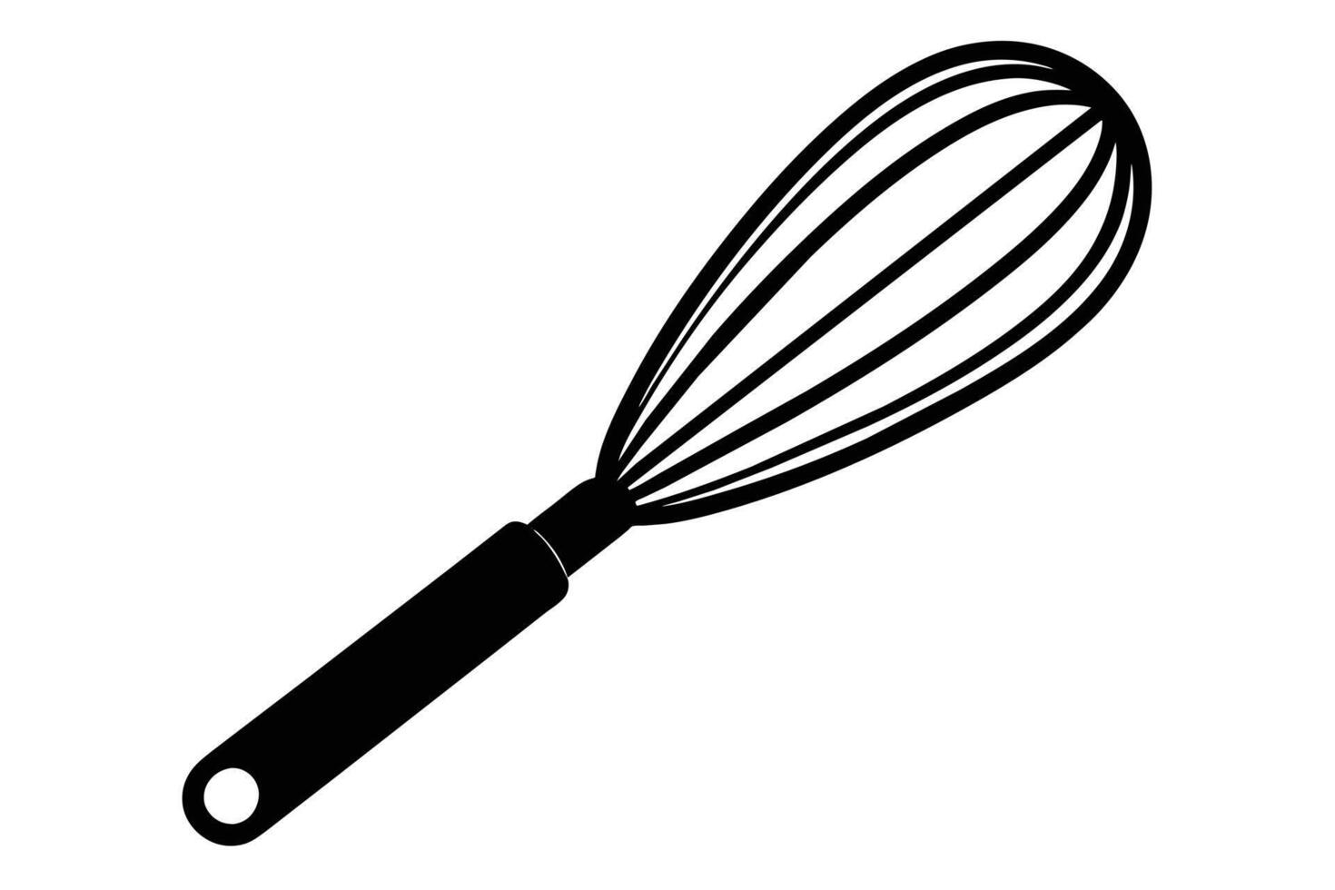 Black Kitchen whisk icon design vector