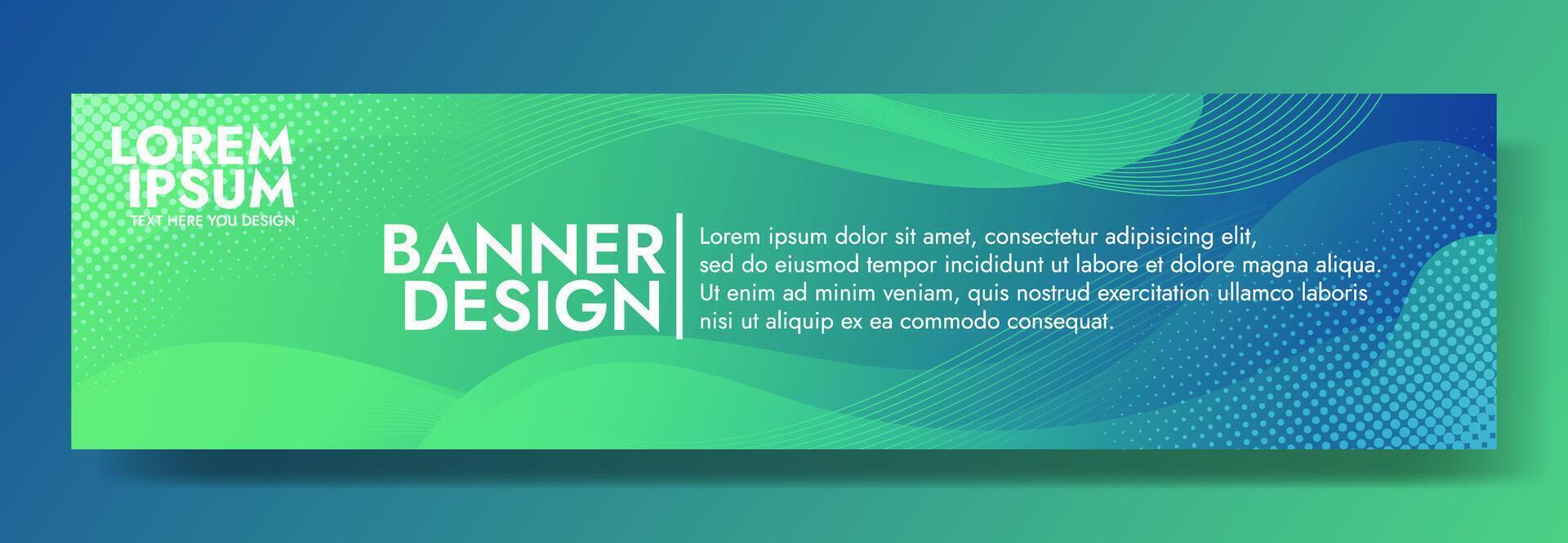 Elevate your visuals with the captivating green to blue gradient wave banner. Ideal for creating dynamic headers, attention-grabbing promotions, and modern graphics vector