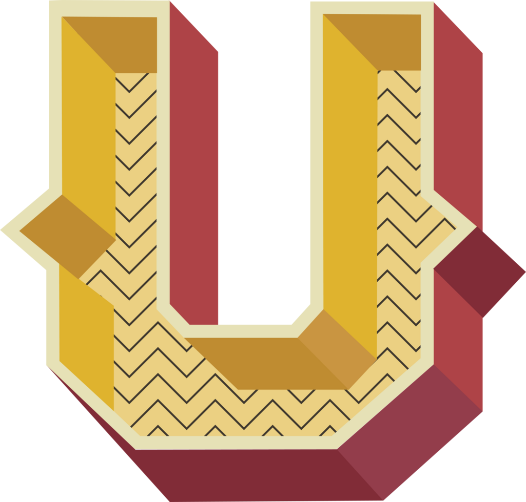 Vintage Alphabet Lettering U png