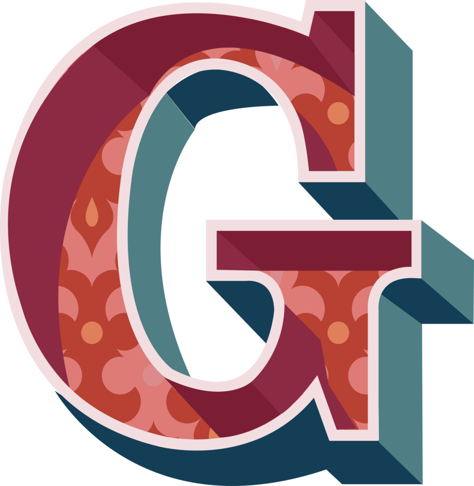 Vintage Alphabet Lettering G png