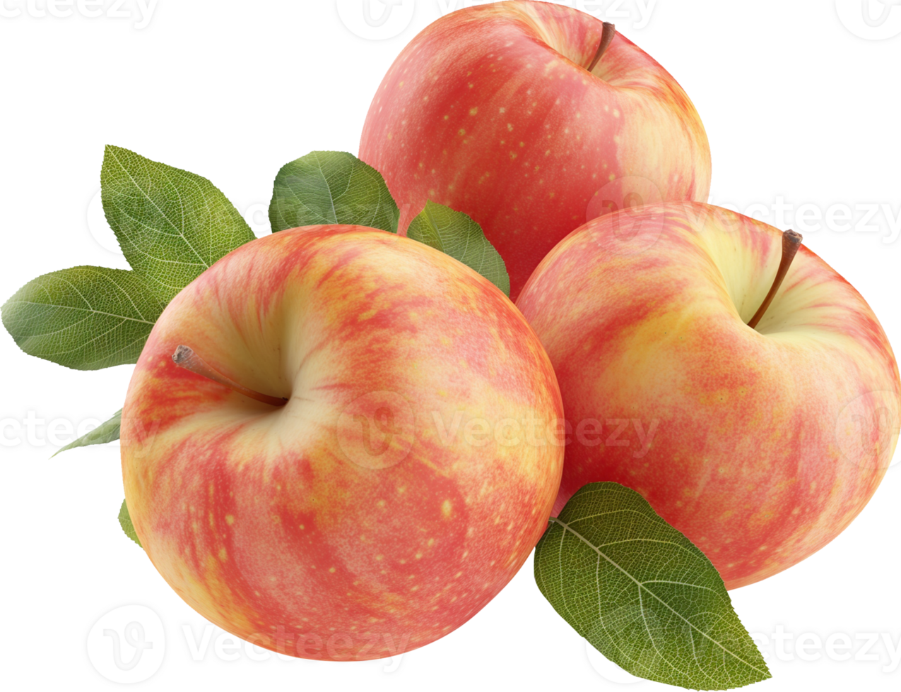 Fresh Apple fruits isolated on a transparent background png