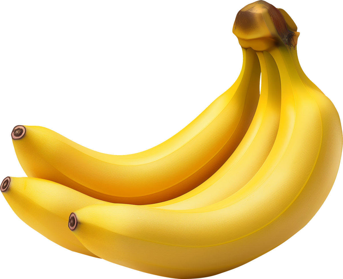 Yellow Banana - delicious Banana isolated on a transparent background png