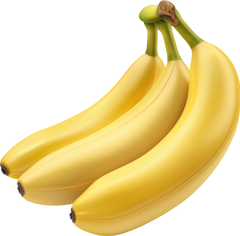 Yellow Banana - delicious Banana isolated on a transparent background png