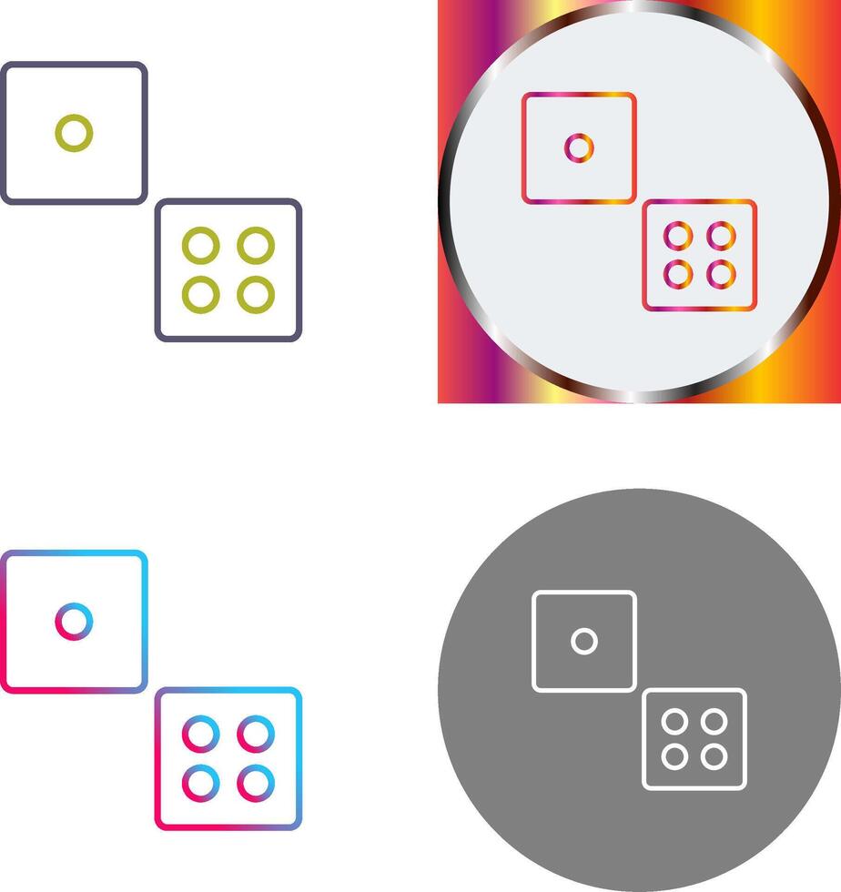 Dice Icon Design vector