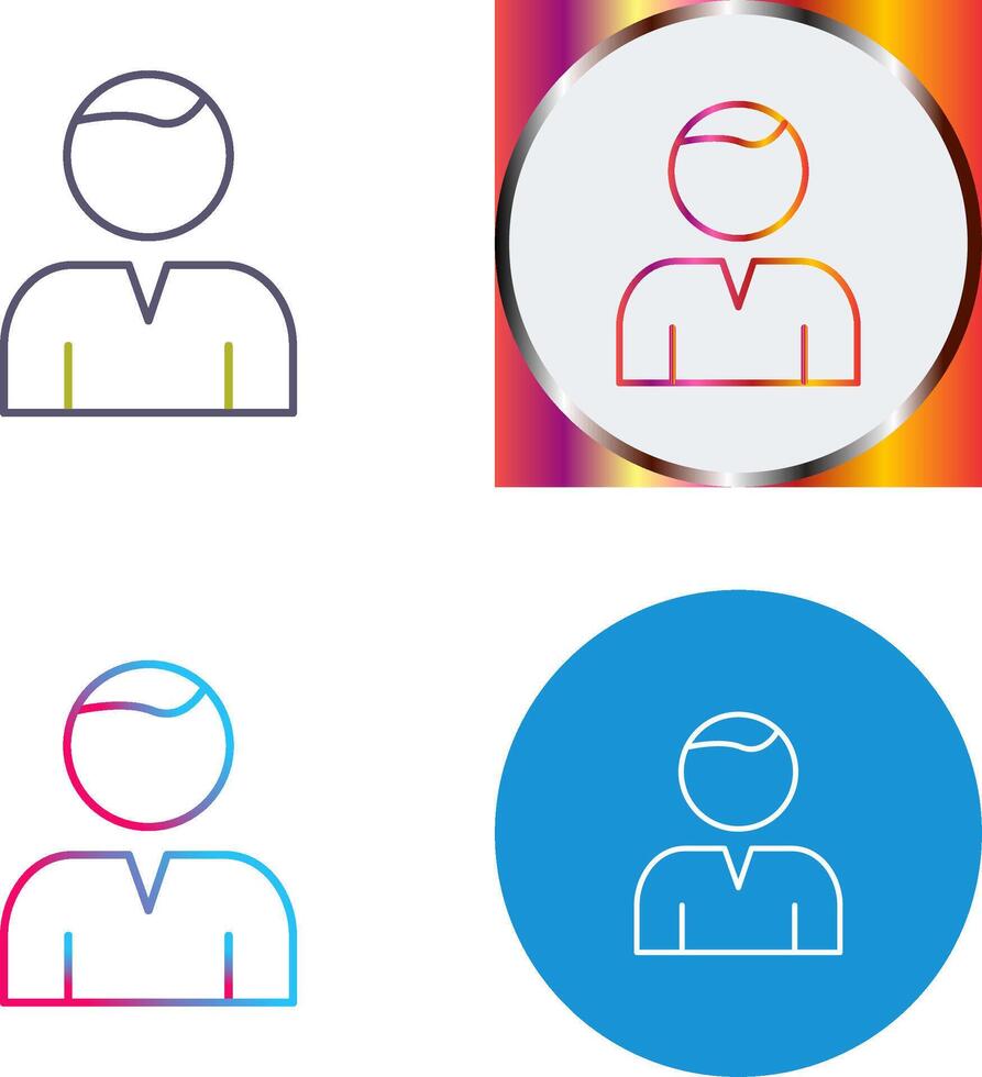 Unique User Icon Design vector