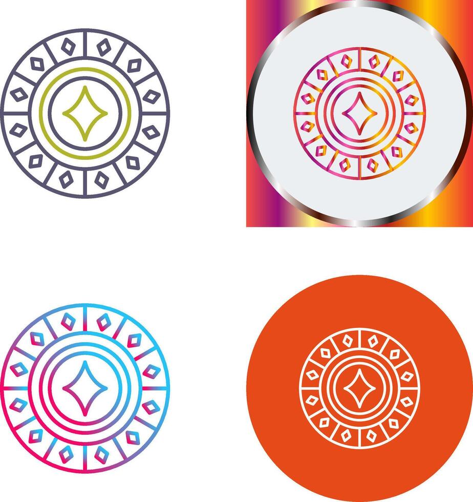 Diamond Chip Icon Design vector