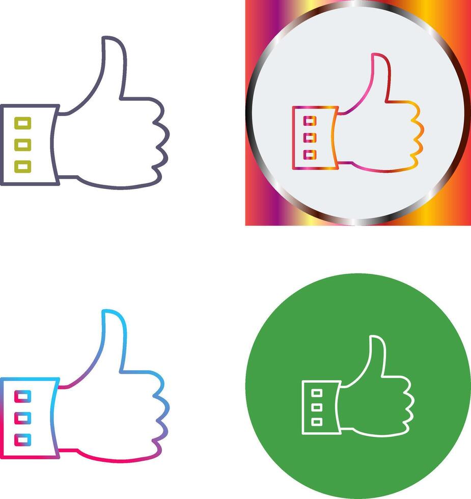 Unique Like Icon Design vector
